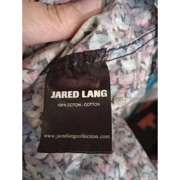 Jared Lang Button Up Shirt Abstract Multicolor Long Sleeve Men's 2XL - Picture 4 of 5